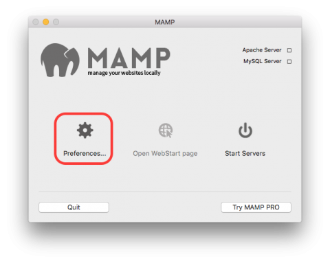 Configure MAMP